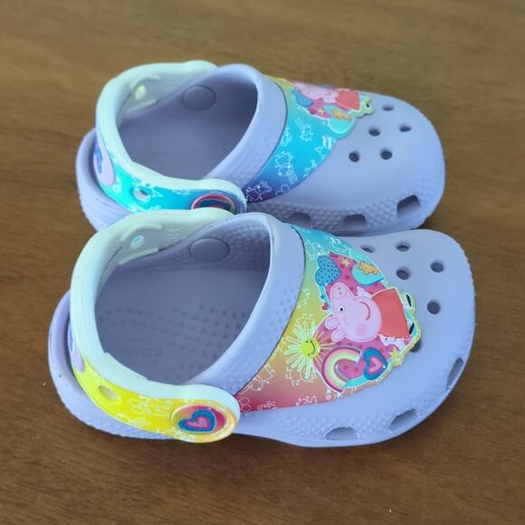 Crocs Fun Lab Peppa Pig Clog - Baby / Toddler - Lavender C5 - Picture 1 of 9